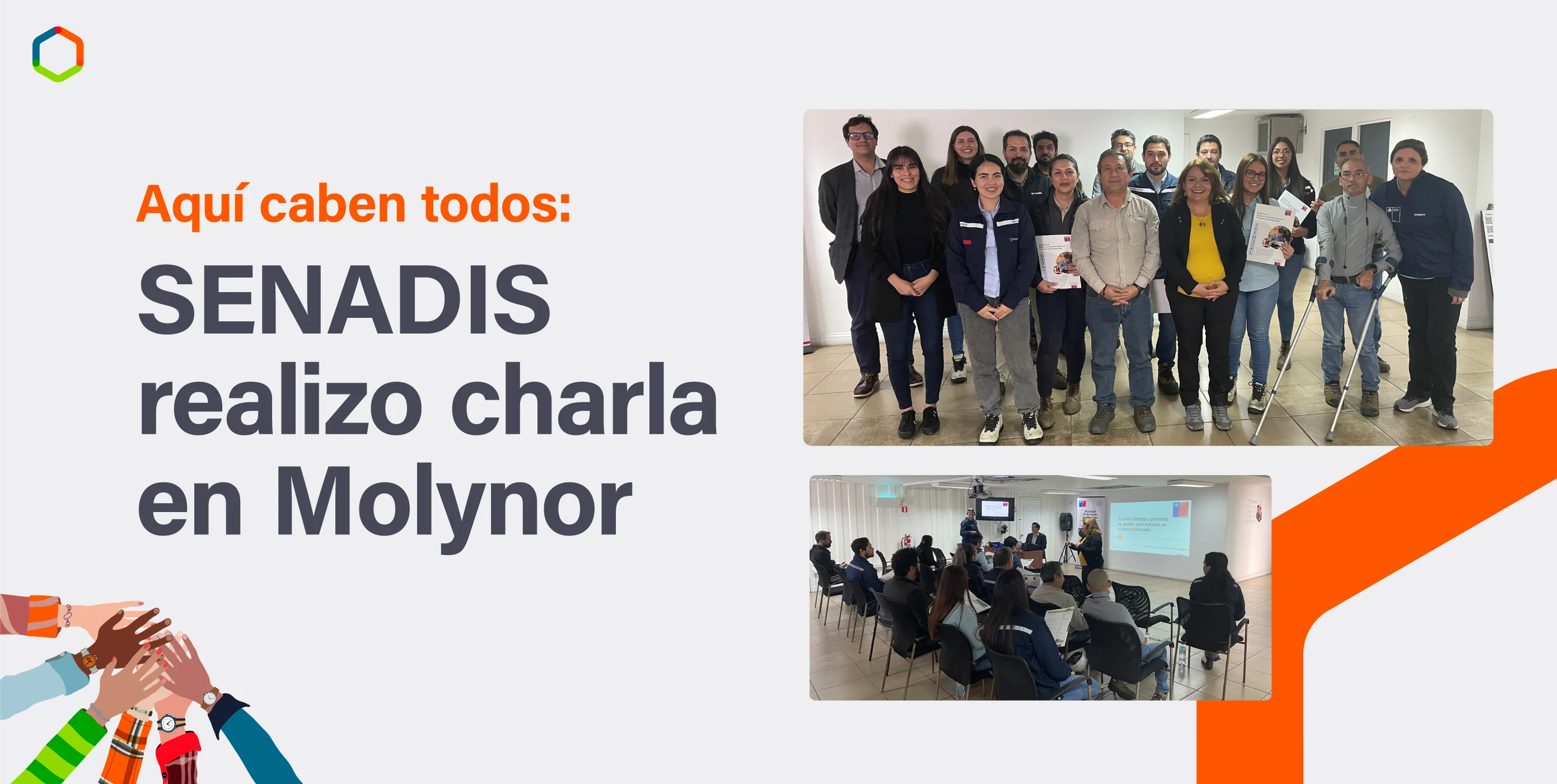 Aquí caben todos:; SENADIS realiza charla en Molynor