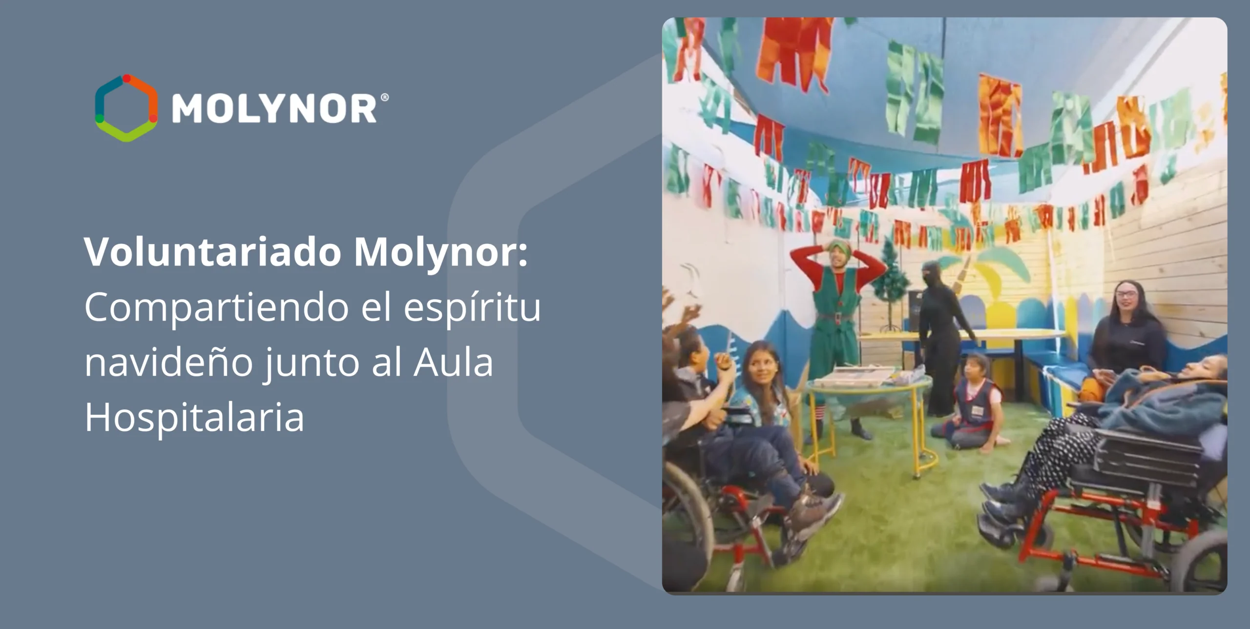 Voluntariado Molynor: Compartiendo el espíritu navideño junto al Aula Hospitalaria
